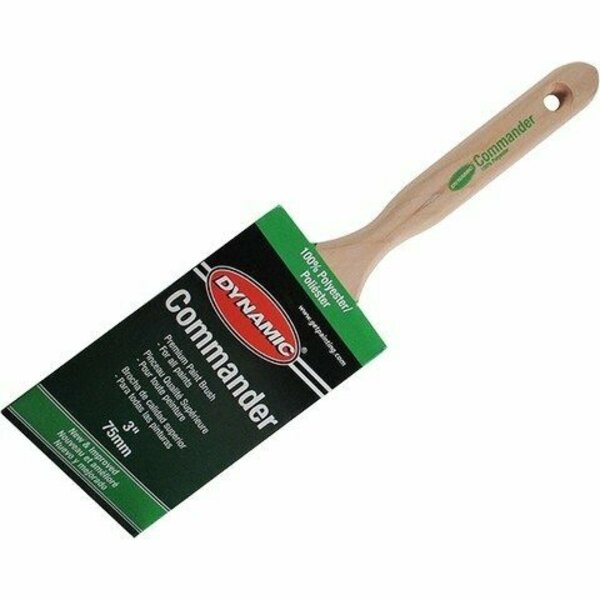 Dynamic Paint Products Dynamic 3 in. 75mm Commander Angled Sash Polyester Brush 88007